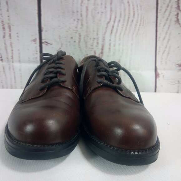 Nunn Bush Brown Leather Oxford Lace Up Dress Shoes - Picture 3 of 14